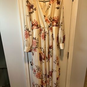 Floral Long Sleeve Maxi Dress